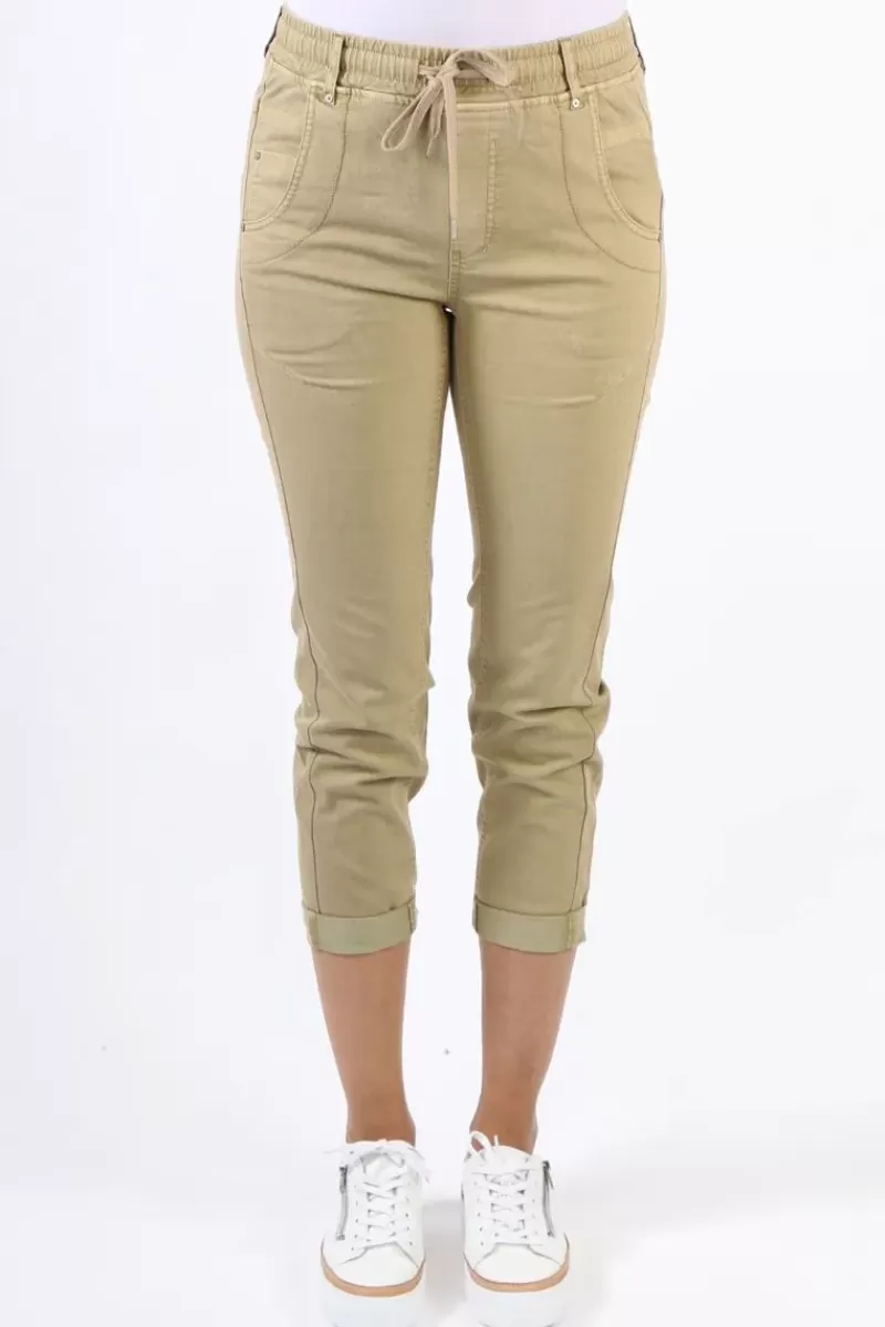 LANIA THE LABEL Lania Zane Boyfriend Jean In Camel