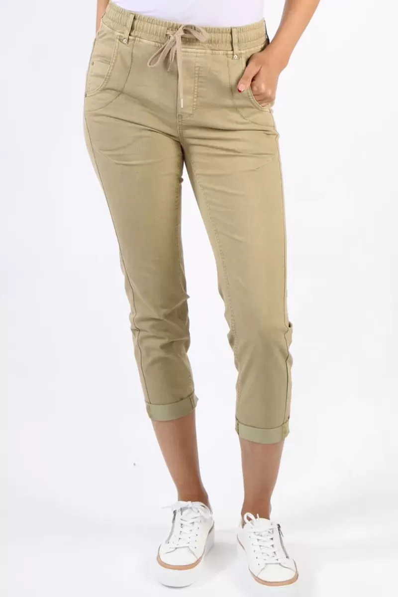 LANIA THE LABEL Lania Zane Boyfriend Jean In Camel