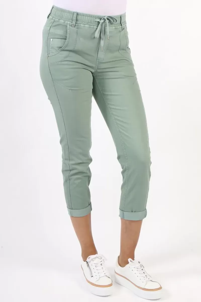 LANIA THE LABEL Lania Zane Boyfriend Jean In Teal