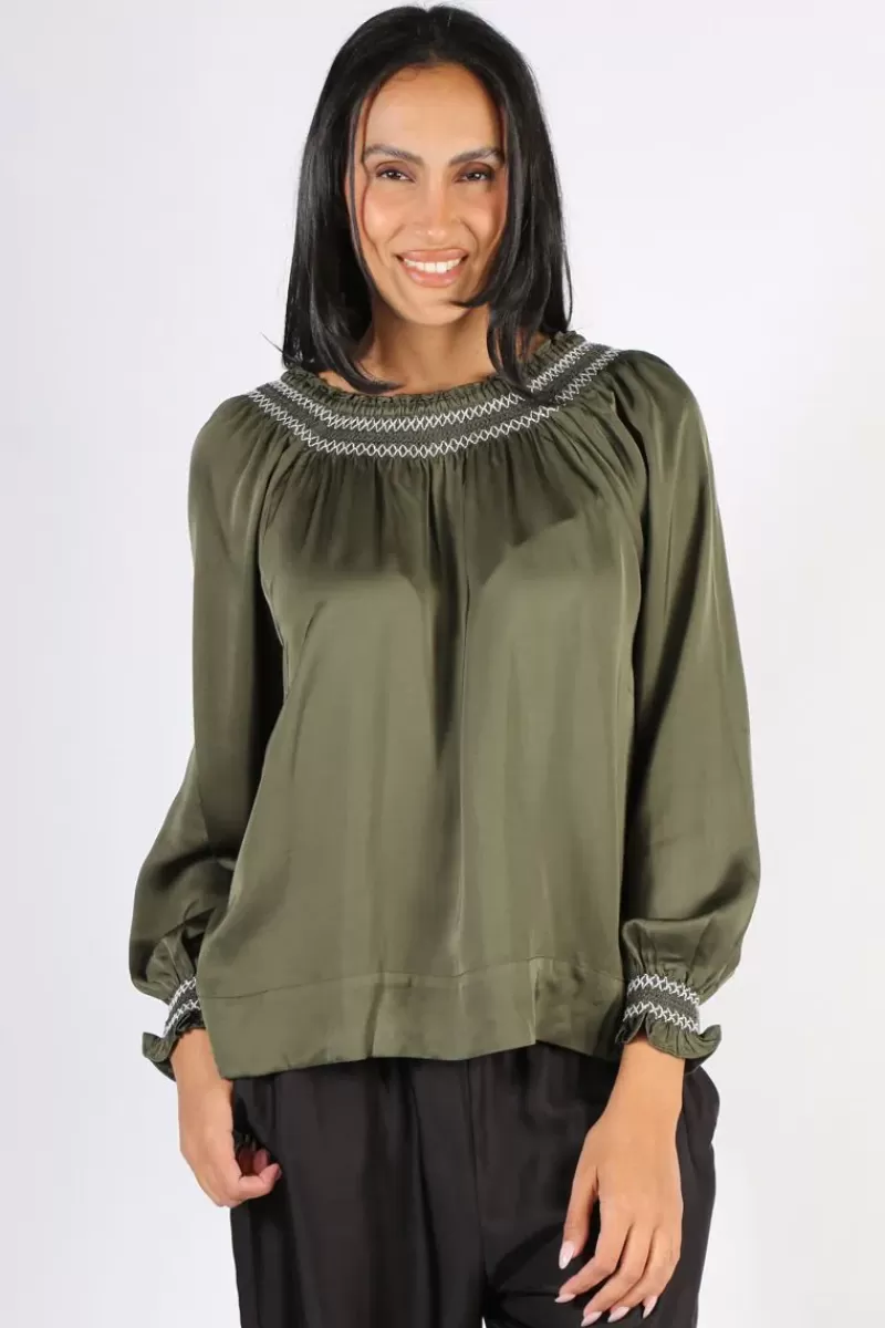 LOOBIES STORY Eugenie Shirt In Olive