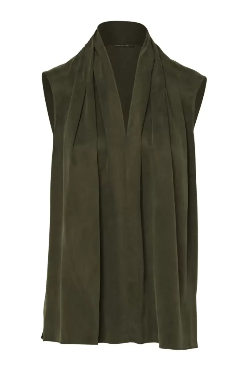 LOUNGE THE LABEL Molise Top In Olive