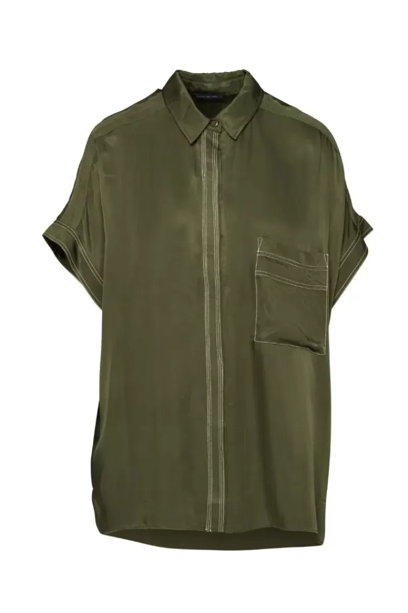 LOUNGE THE LABEL Zermet Shirt In Olive