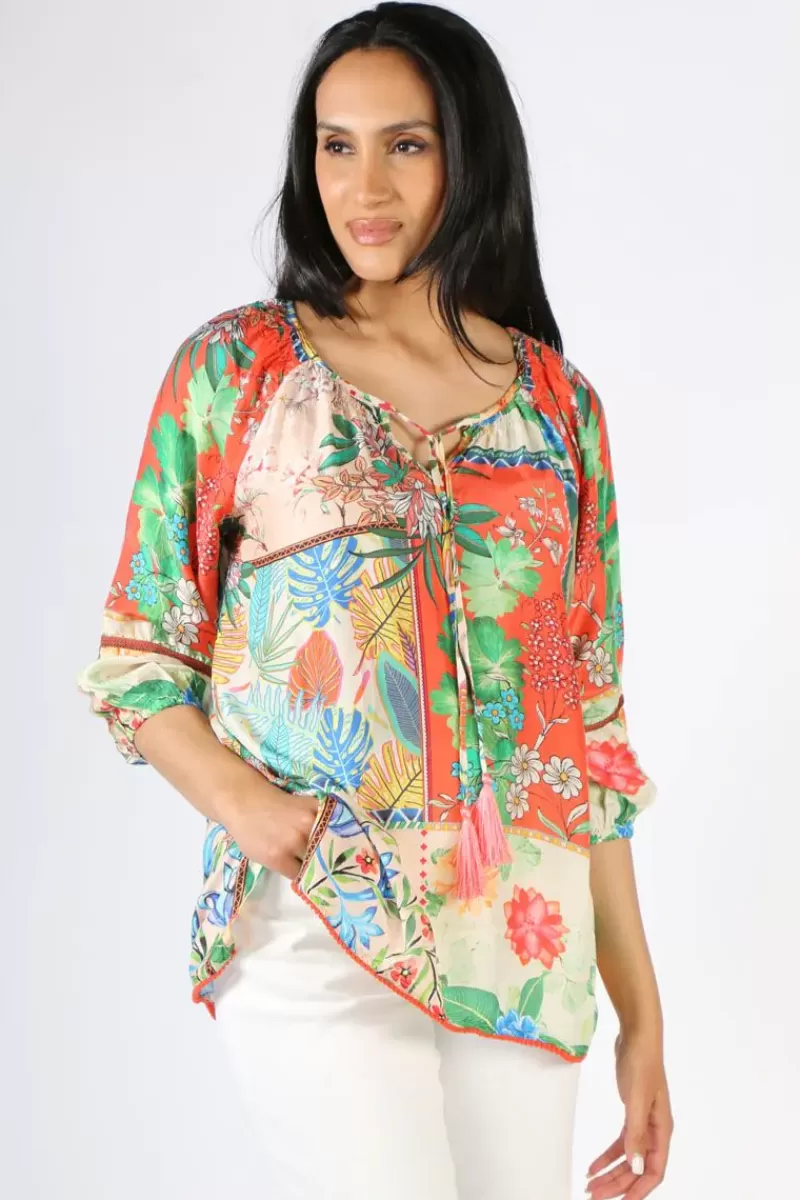 LULA SOUL Botanical Top In Flame