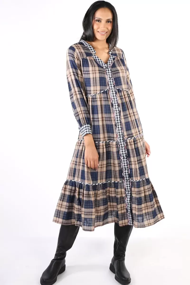 MADLY SWEETLY Beth Dress In Check