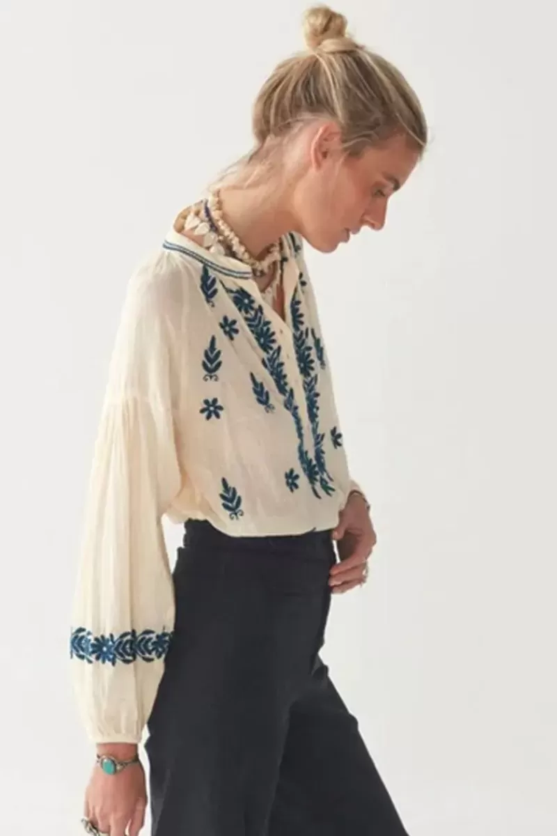 MAISON HOTEL Lina Shirt In Blue