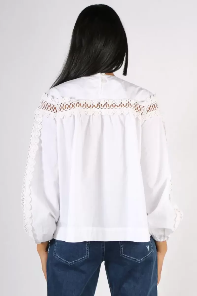 MASAI Dru Lace Shirt In White