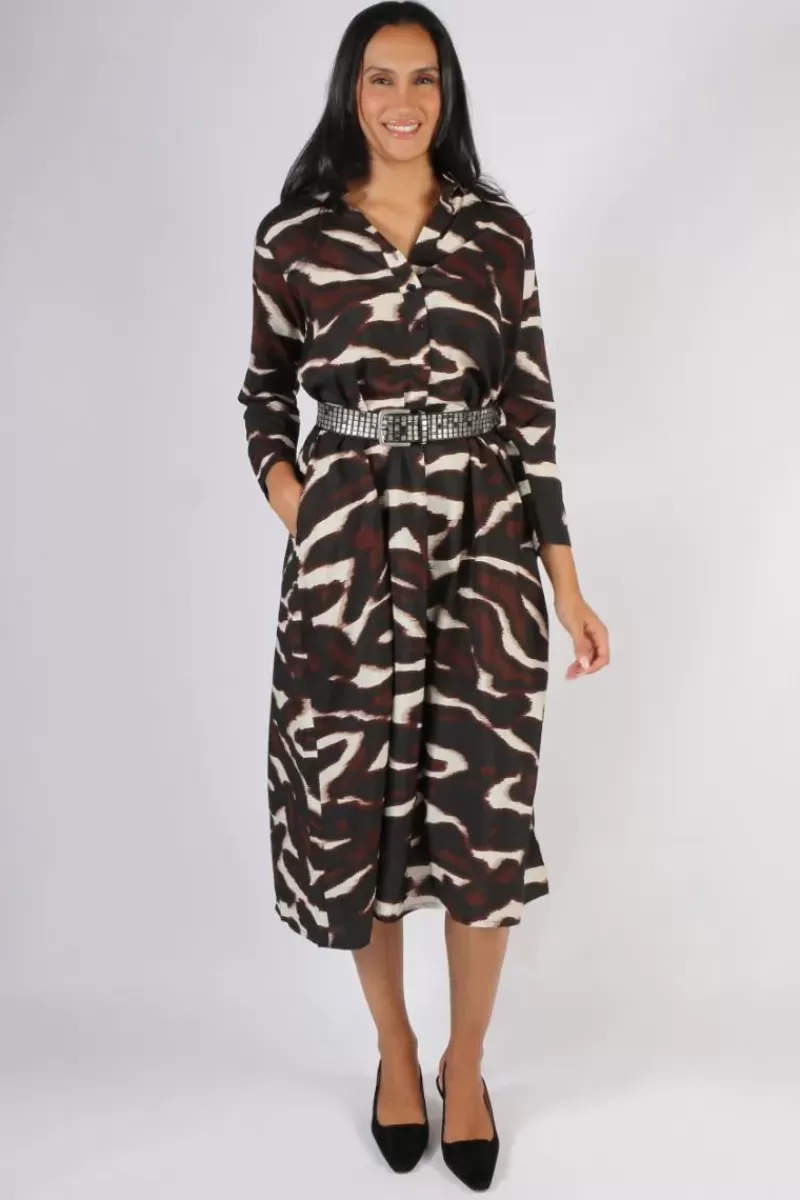 MASAI Nikkini Printed Dress In Coffee