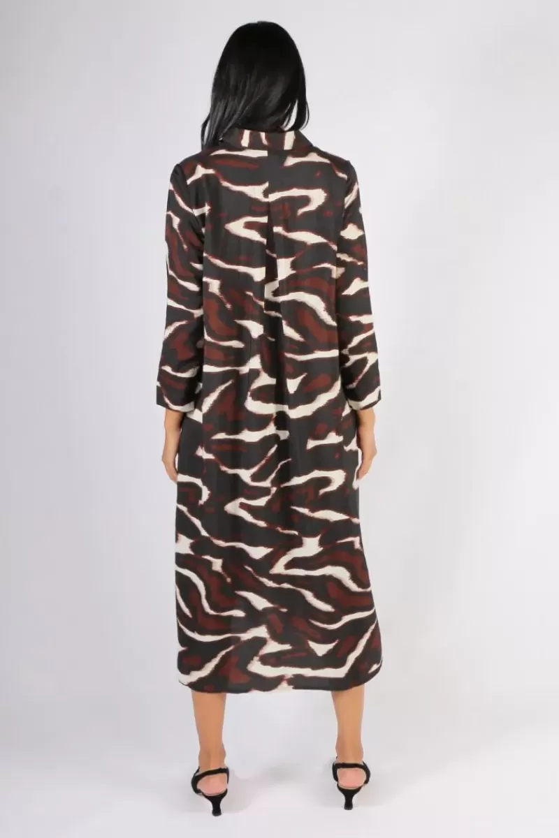 MASAI Nikkini Printed Dress In Coffee