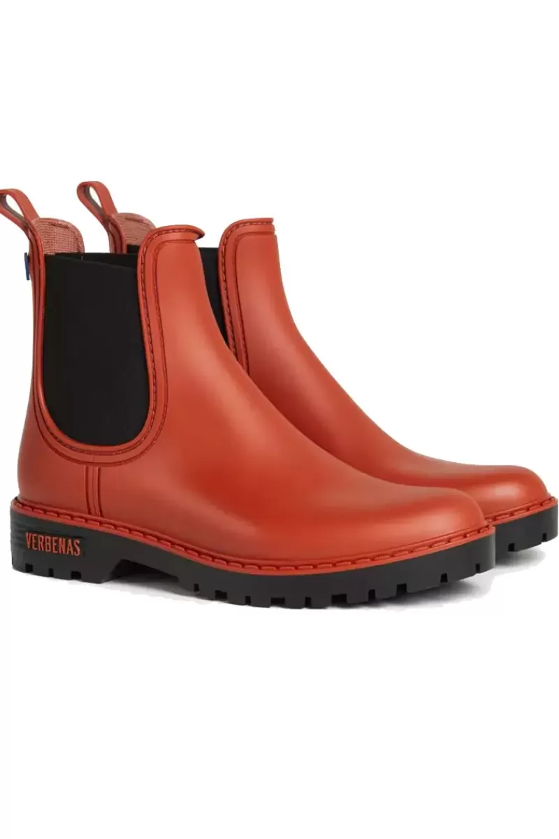 VERBENAS Mate Gumboot By In Orange