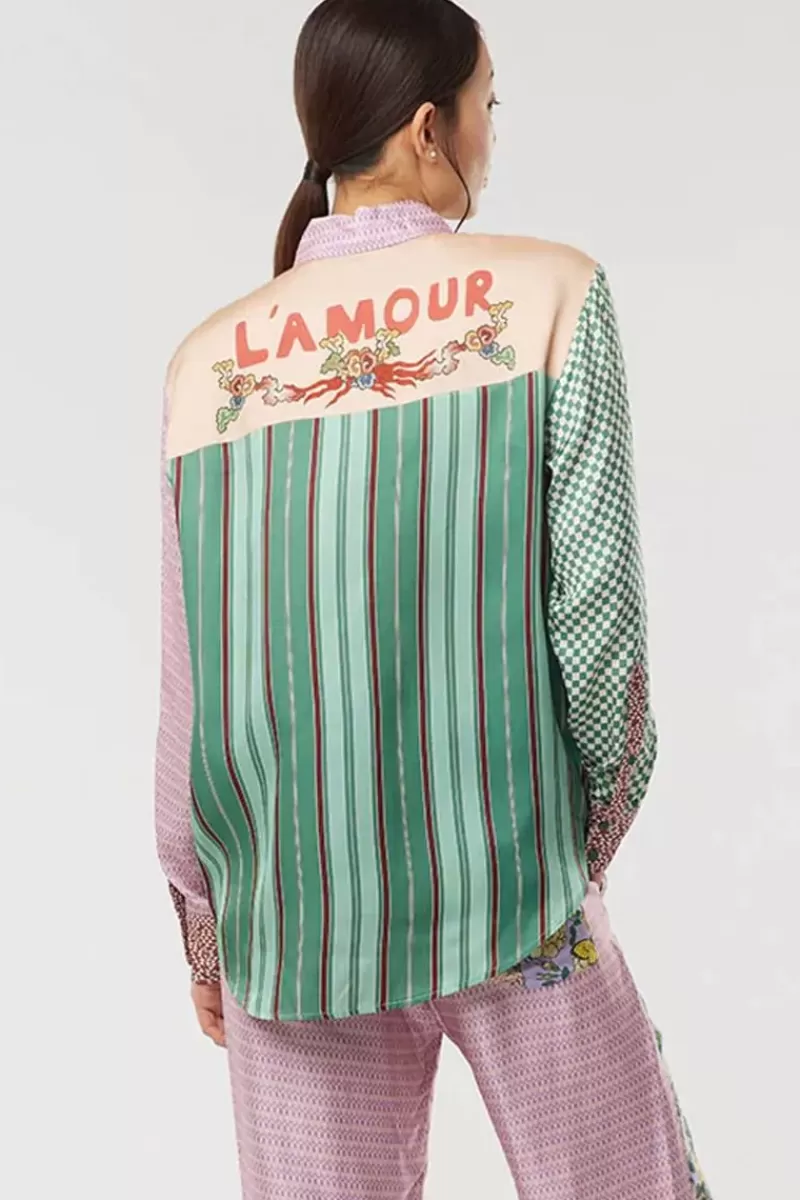 ME369 Isabel Shirt In L'Amour Print