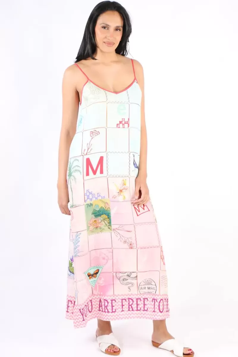 ME369 Olivia Linen Dress In Print