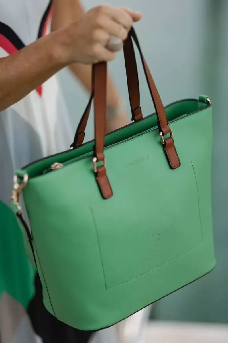 LOUENHIDE Miami Bag By In Apple Green