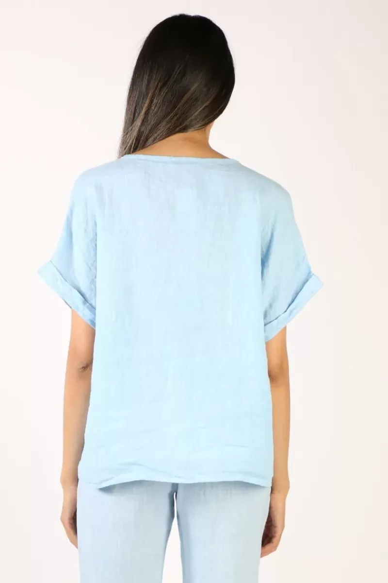 M.I.L.S.O.N Milson Elle Top In Chambray