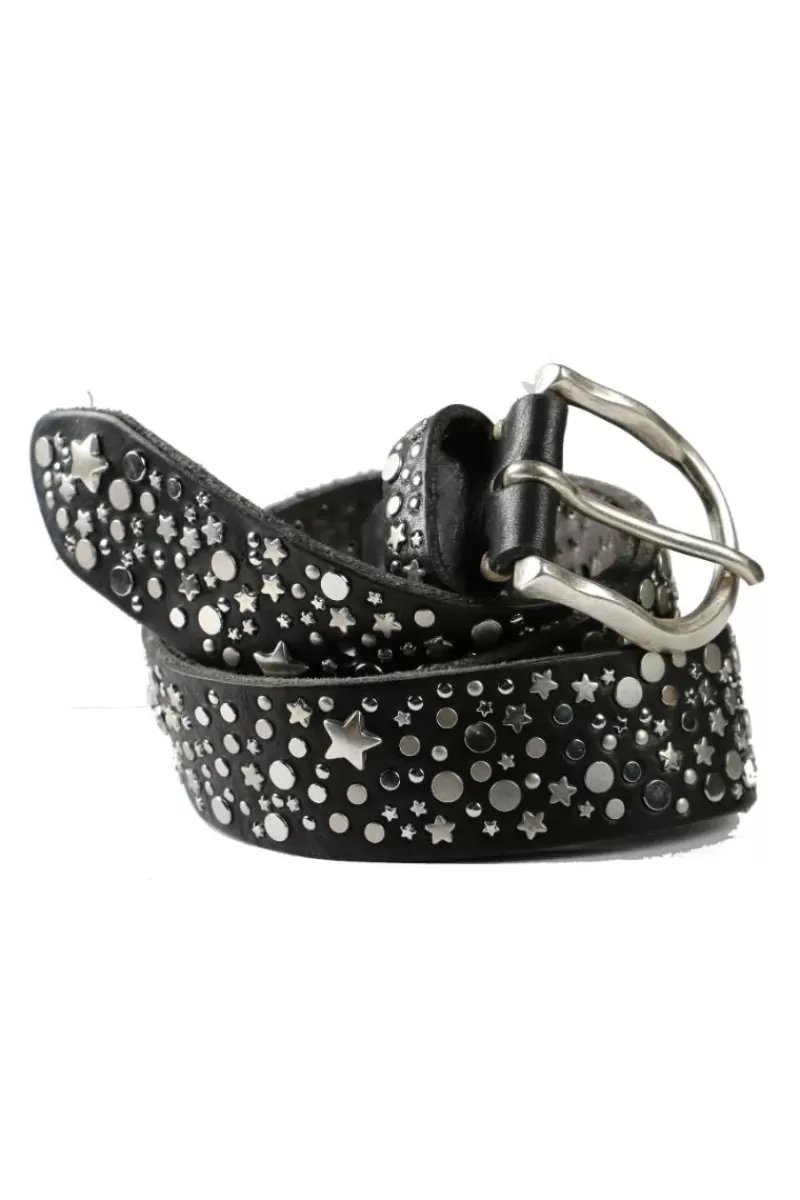 B.BELT Mix Stud Belt By In Black