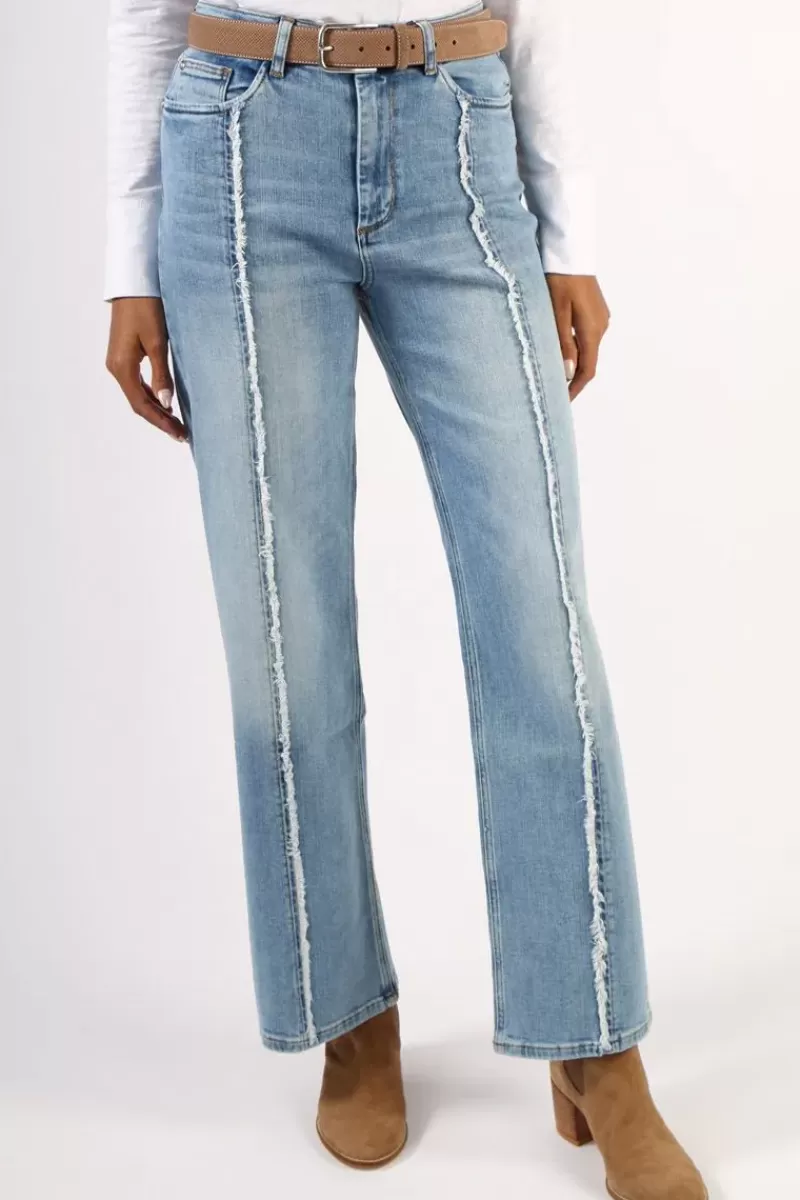 MOS MOSH Relee Flare Jeans In Denim