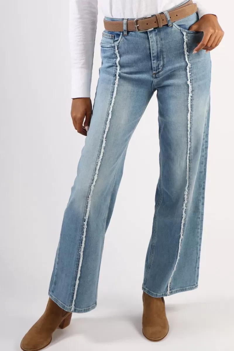 MOS MOSH Relee Flare Jeans In Denim