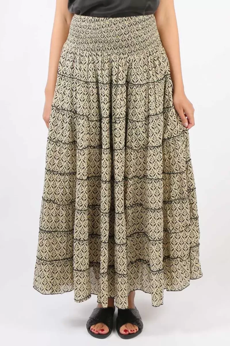 NAMASKAR Tiered Skirt In Print