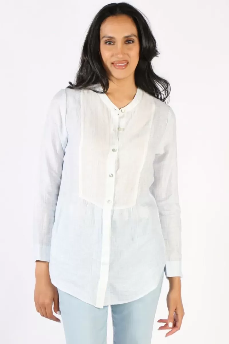 NATURALS BY O + J Naturals Bib Shirt In Sky