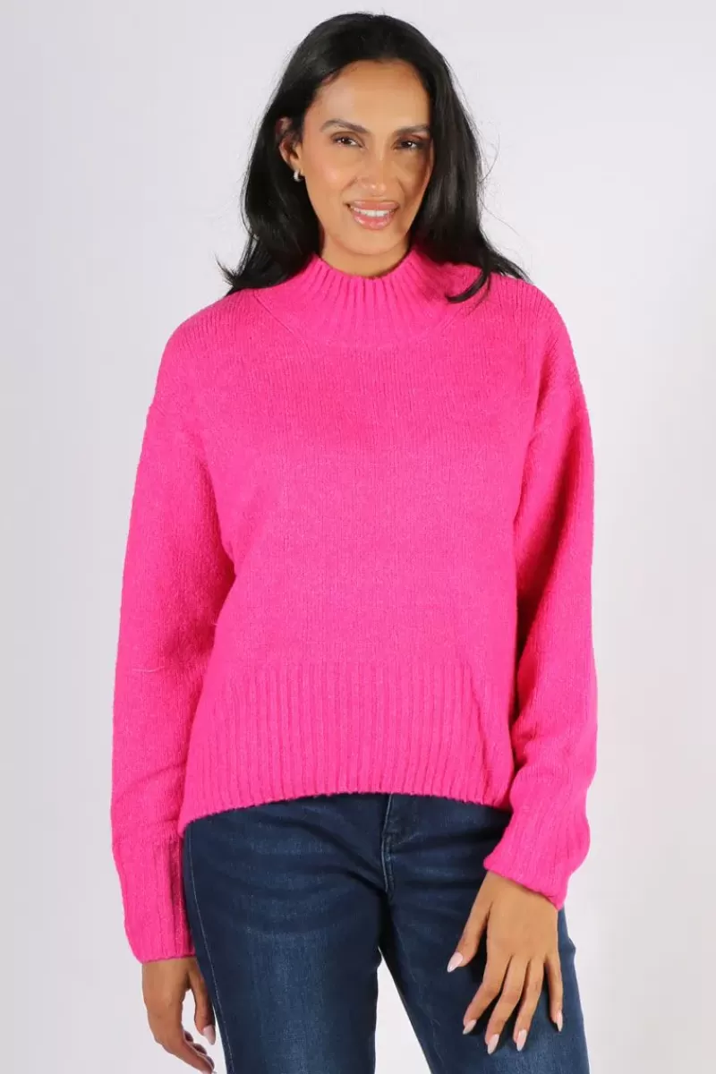 NATURALS BY O + J Naturals Cotton Oversize Jumper In Rhubarb