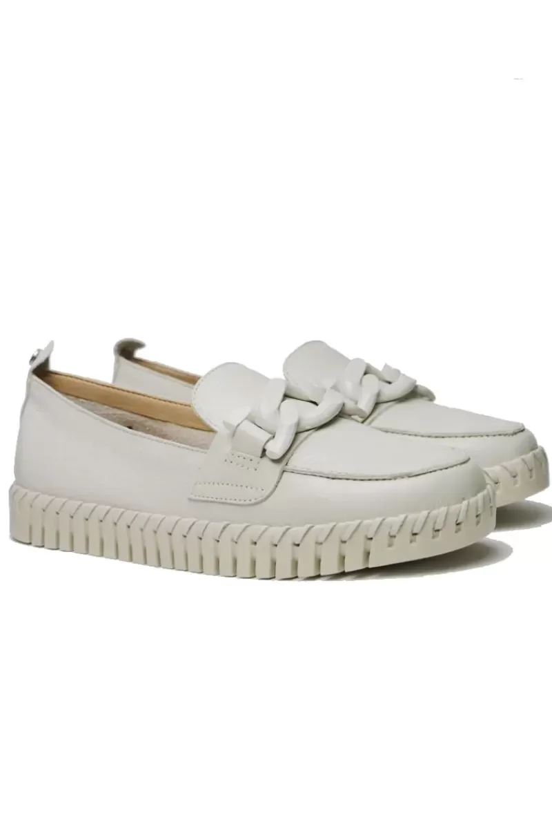 NEO By Nu Ziza Flat Chain Loafer In Natural