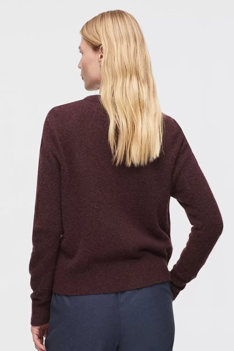 NICE THINGS Flores Folk Jumper In Brown