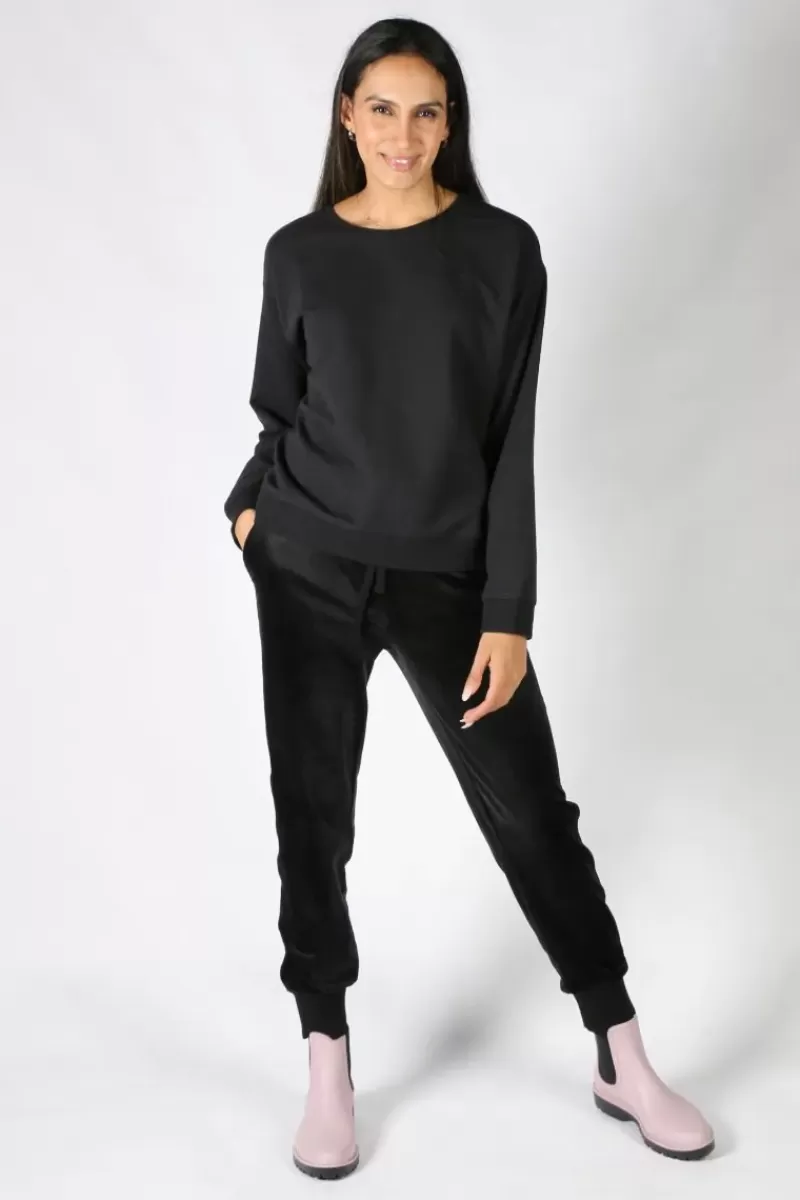 NYDJ Luxe Cotton Sweat In Black