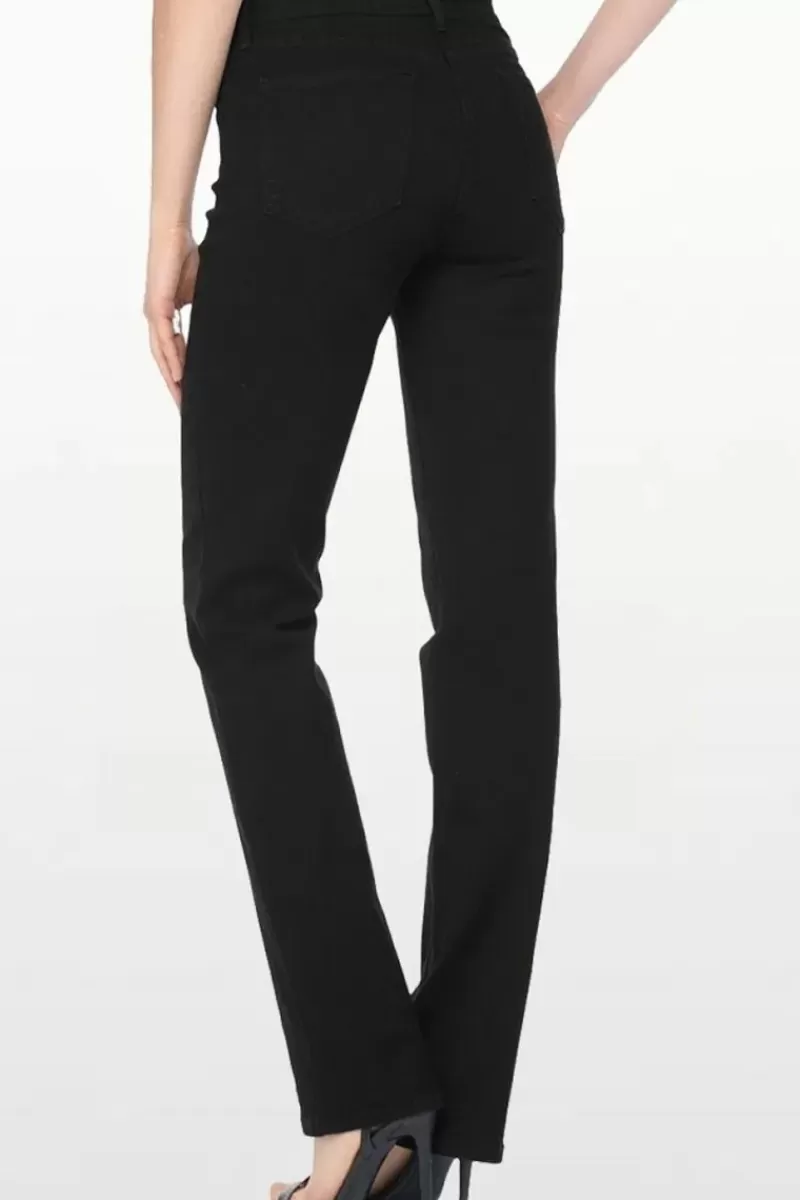 NYDJ Marilyn Straight Jeans In Black