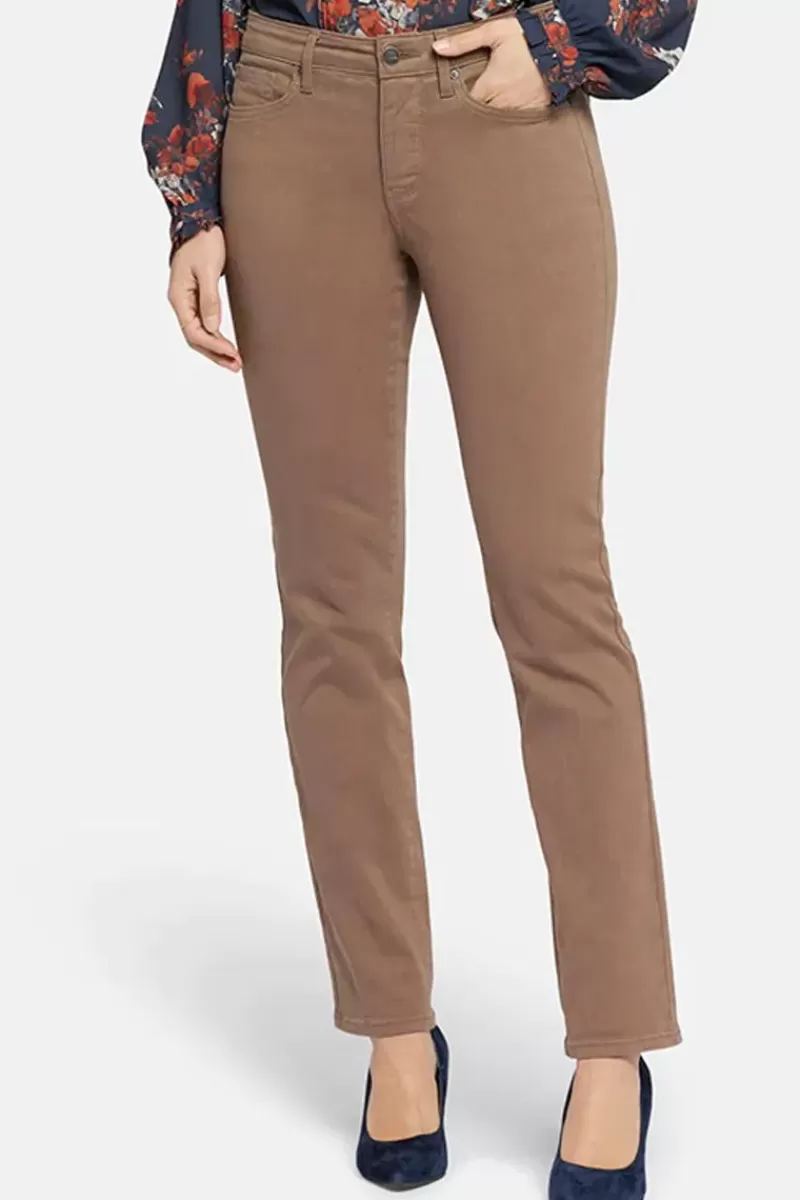 NYDJ Sheri Slim Jean In Incense Brown