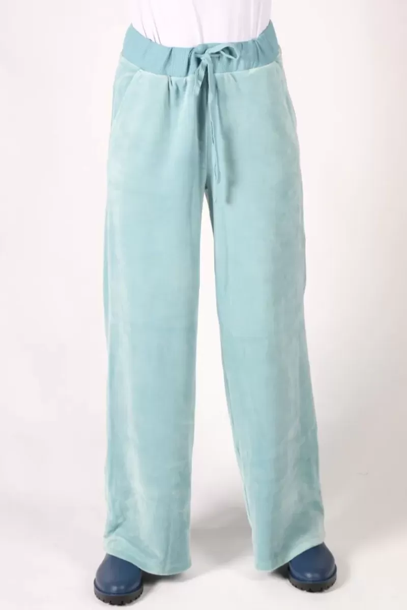 NYDJ Velour Wide Leg Jogger In Blue