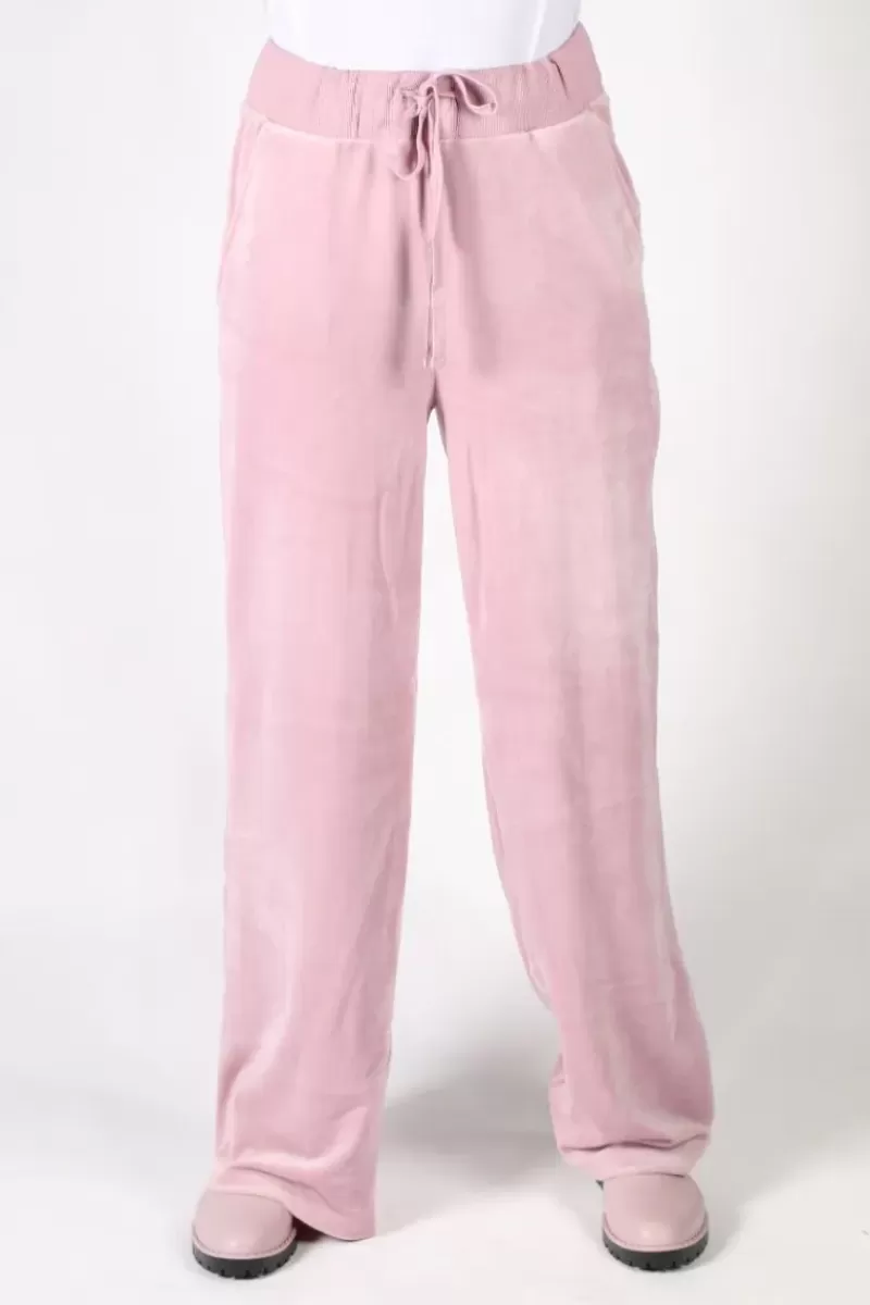 NYDJ Velour Wide Leg Jogger In Pink