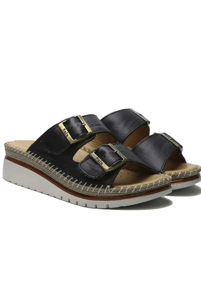 SALA Oasis Wedge Sandal By In Black