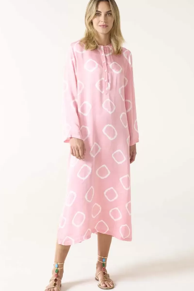 ONE SEASON Atlas Llew Maxi Dress In Flamingo Pink