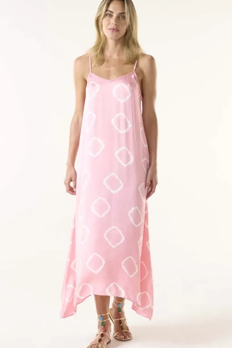 ONE SEASON Atlas Llew Slip Dress In Flamingo Pink