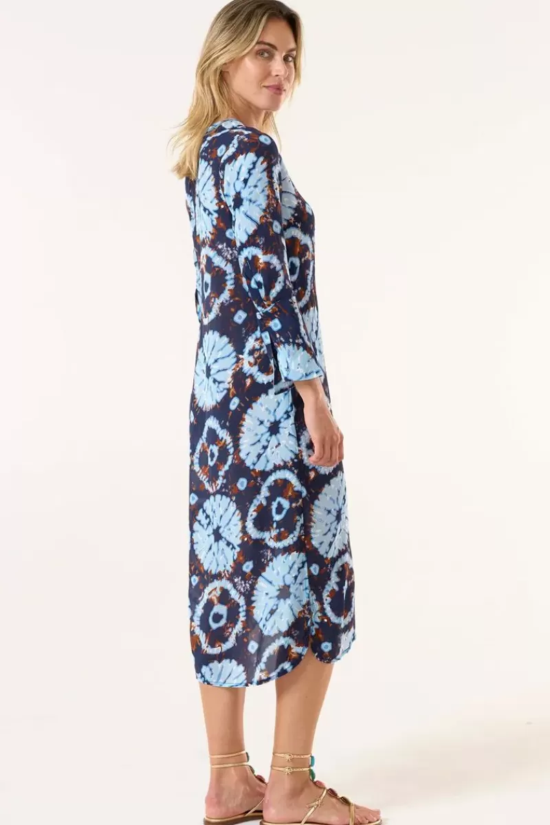 ONE SEASON Comogli Genie Dress In Navy