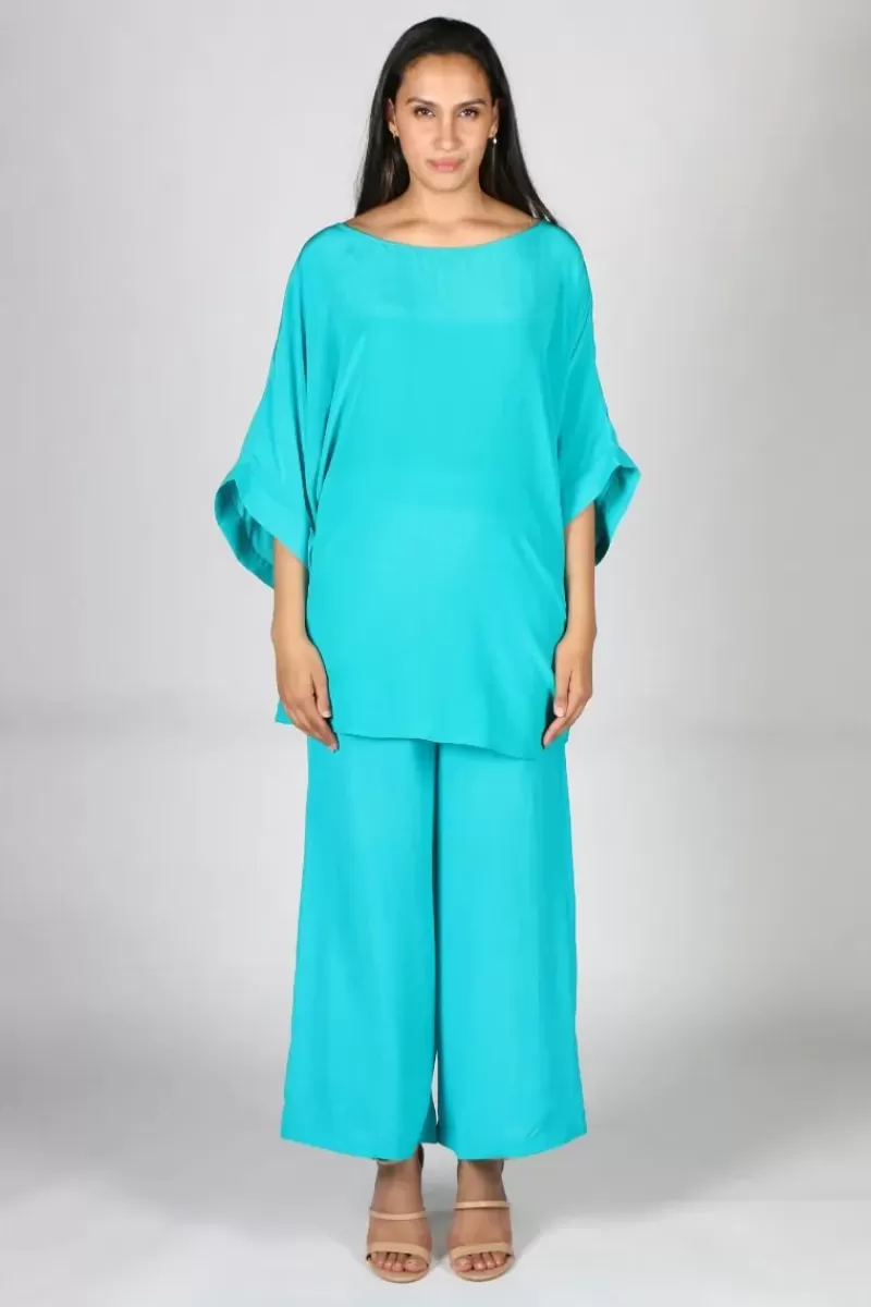 ANUPAMAA Palazzo Pant By In Emerald