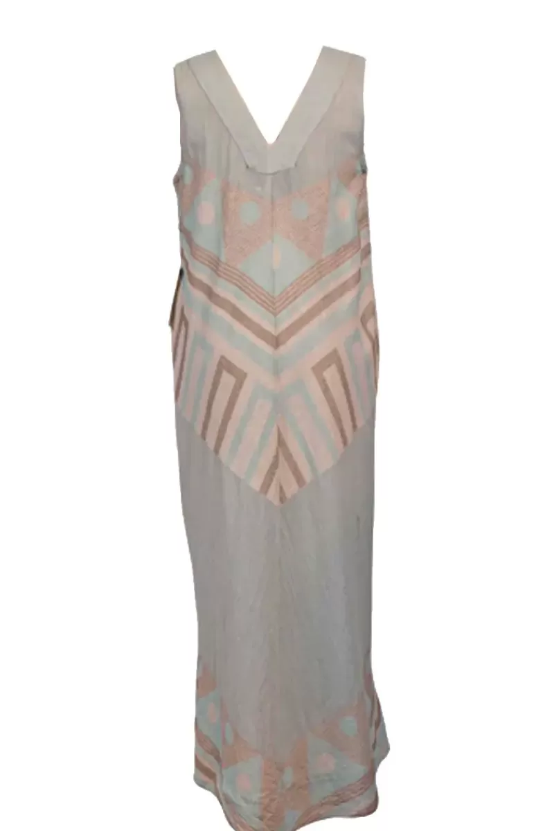 PEARL & CAVIAR Pearl And Caviar Zakar Sleeveless Sifnos Dress In Aqua