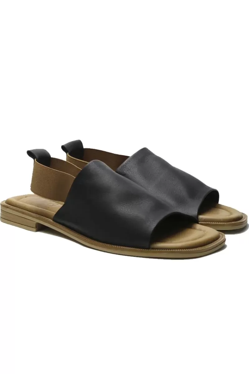 PIAZZA GRANDE Open Toe Sandal In Black