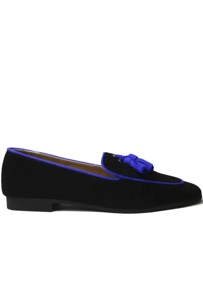 PIAZZA GRANDE Picollo Tassle Loafer In Black