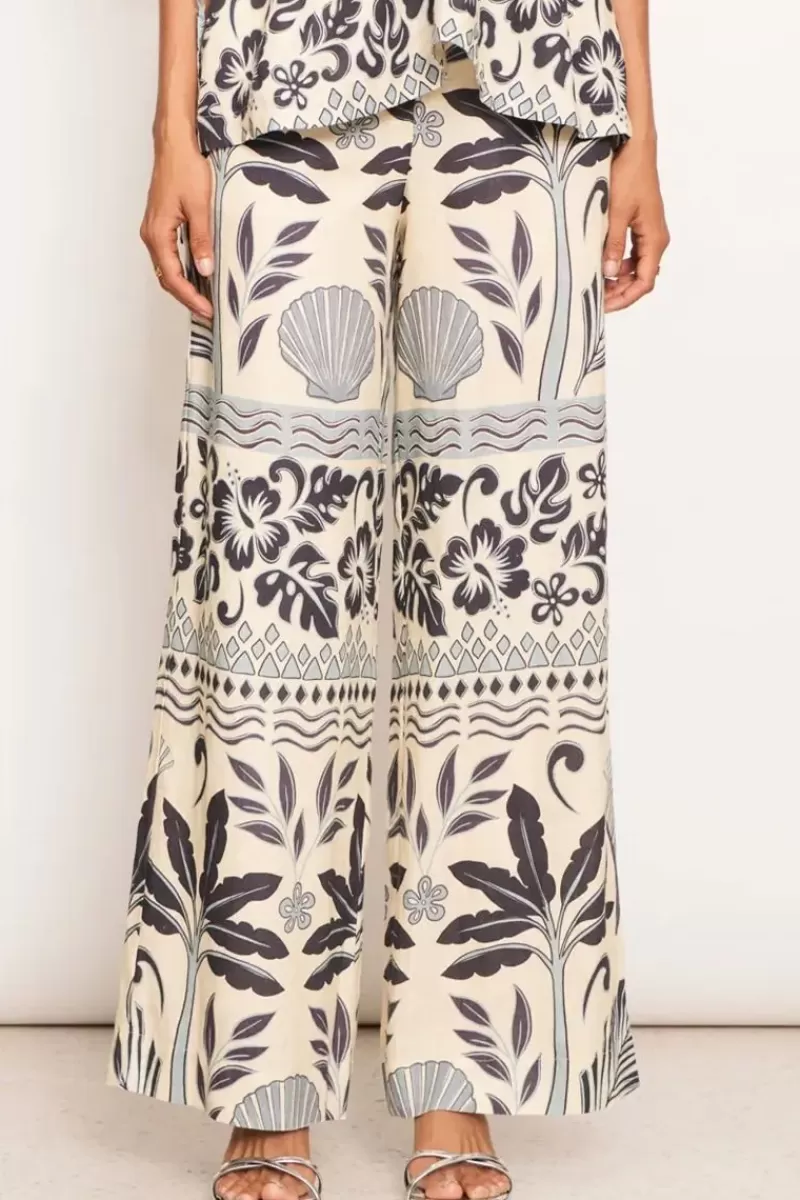 POL Paradaise Palm Print Palazzo Pant