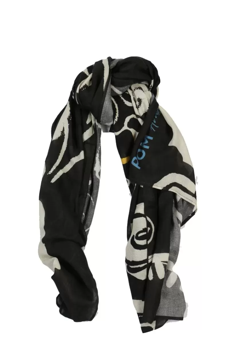 POM Pride Scarf In Black & White