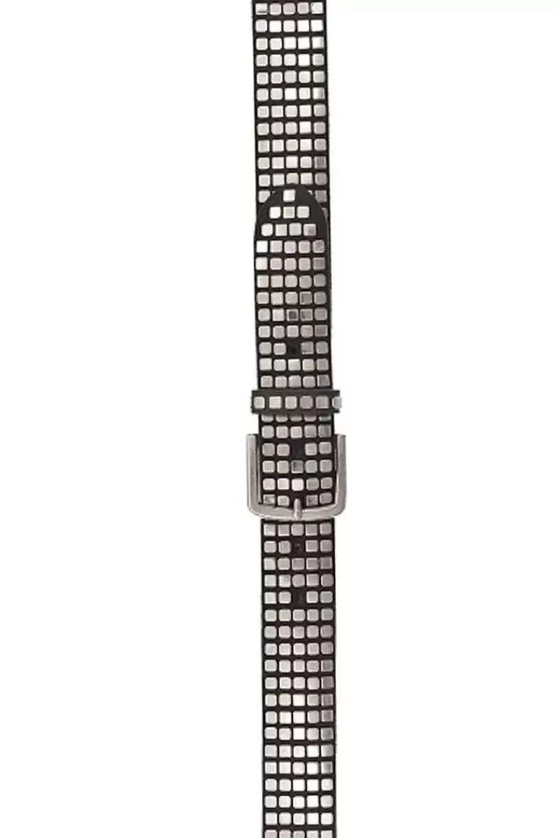 B.BELT Quinn Geometric Studded Belt By BBelt In Black