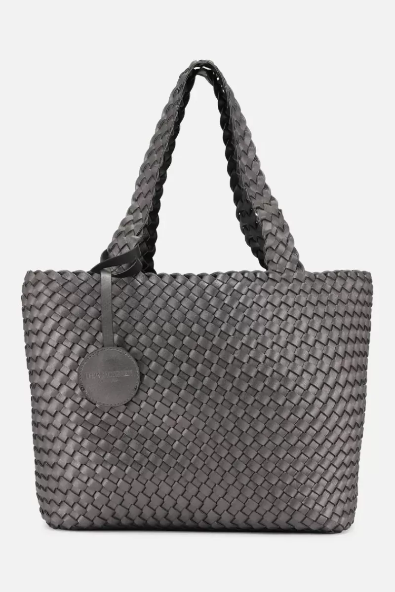 ILSE JACOBSEN Reversible Woven Tote Bag By In Black