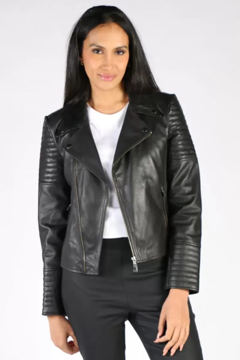 SABENA Biker Jacket In Black Leather