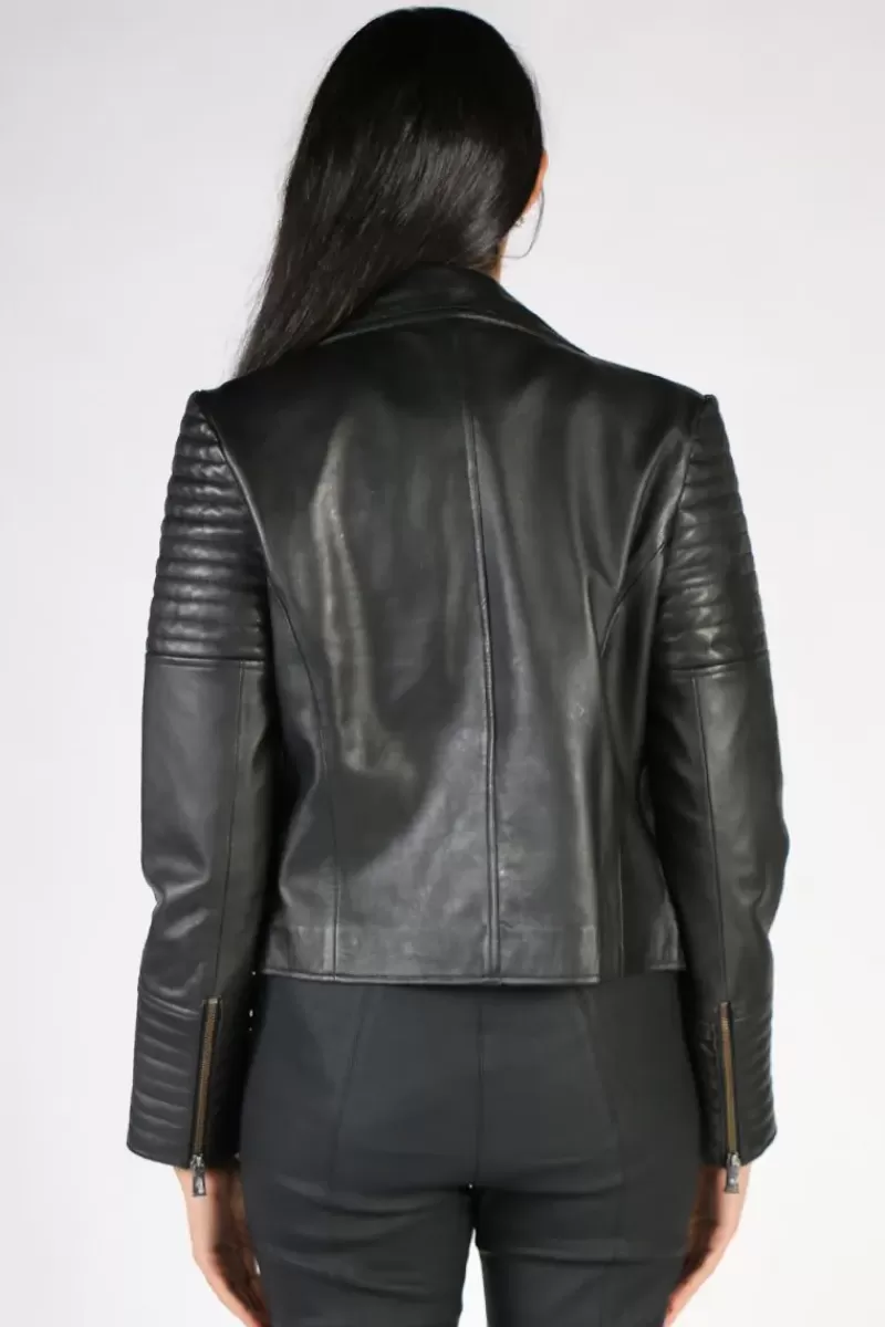 SABENA Biker Jacket In Black Leather