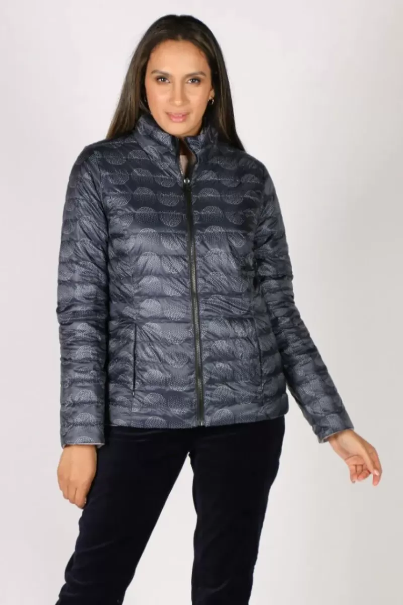 SABENA Reversible Hooded Puffer Jacket In Spot