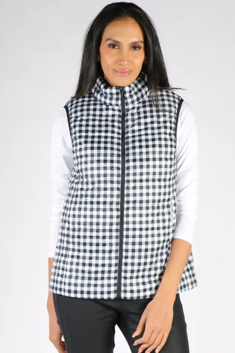 SABENA Reversible Vest In Check