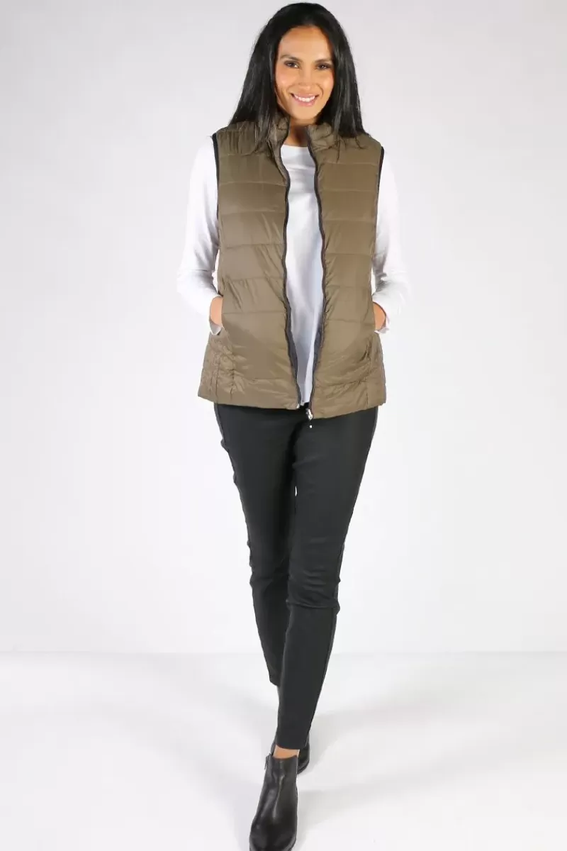 SABENA Reversible Vest In Olive