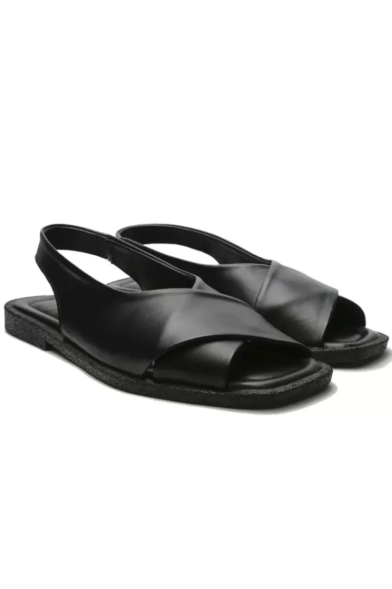 SEMPRE DI Crossover Sandal In Black