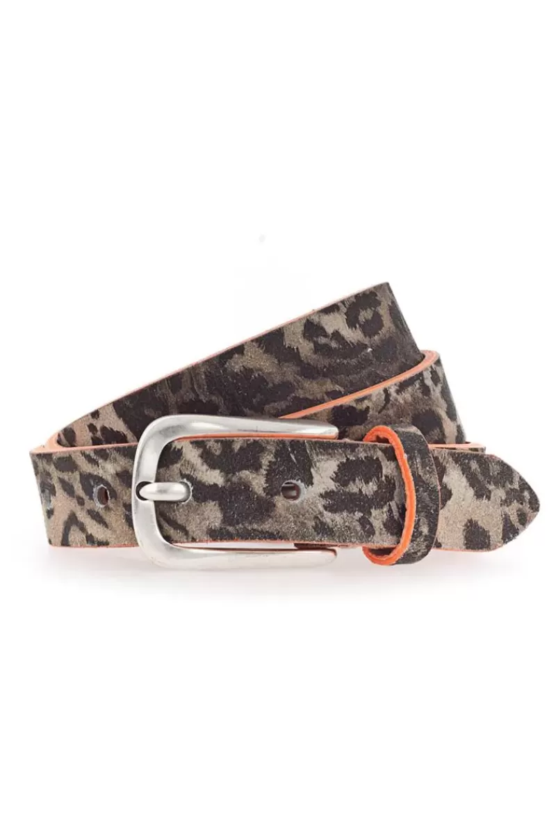 B.BELT Skinny Animal Print Belt By