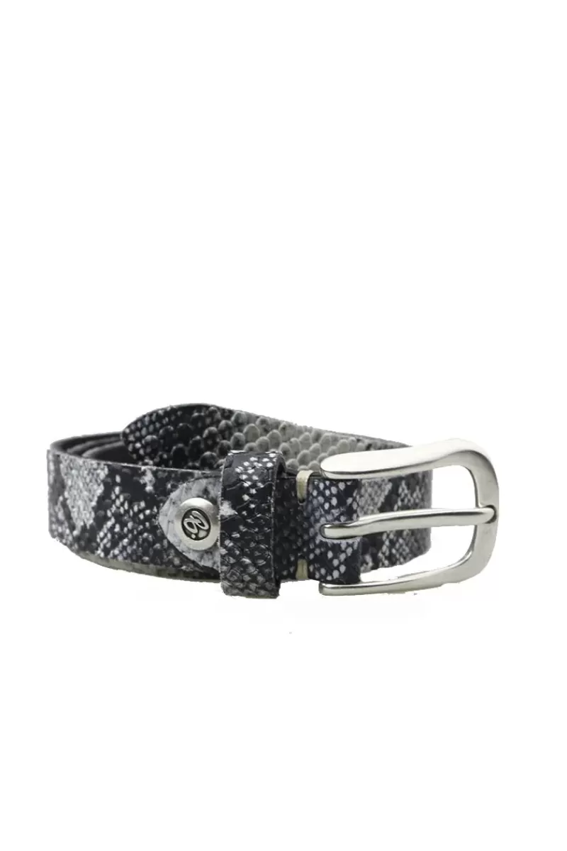 B.BELT Snake Skin Skinny Belt By